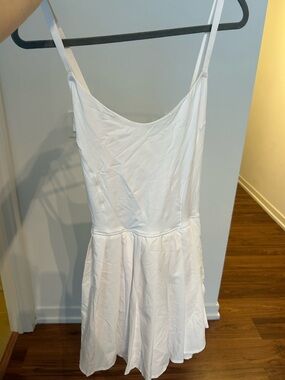 Aerie White Tennis Dress with Built In Shorts